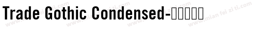 Trade Gothic Condensed字体转换